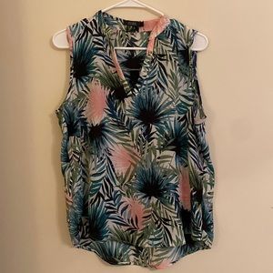 ⭐️ CURE Palm Leaf Blouse Top M